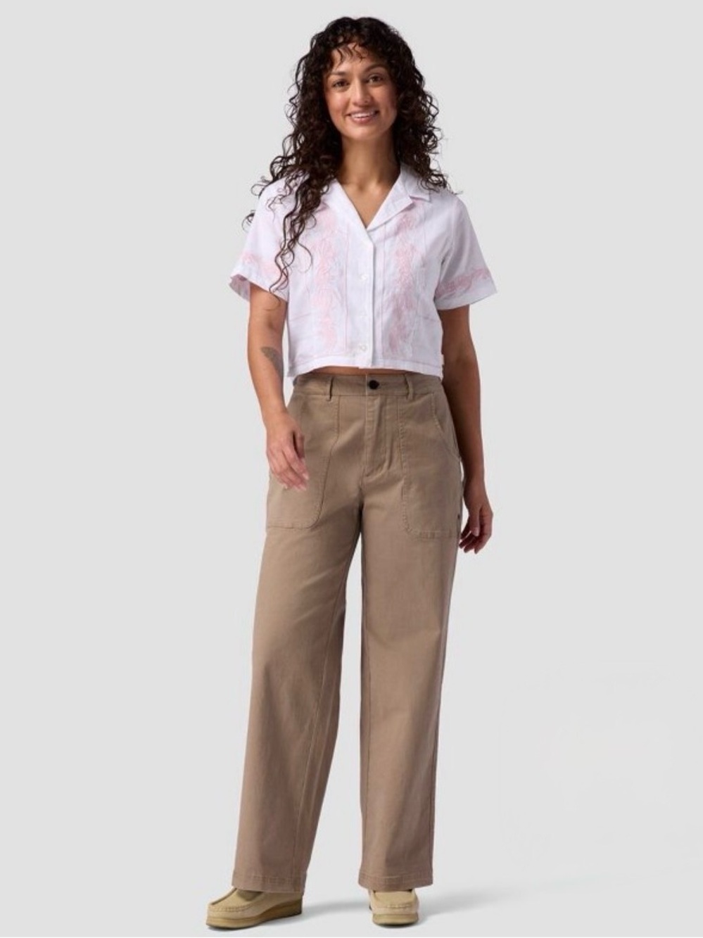 Backcountry Venture Wide Leg Pant - Fallen Rock Tan Khaki Size 8